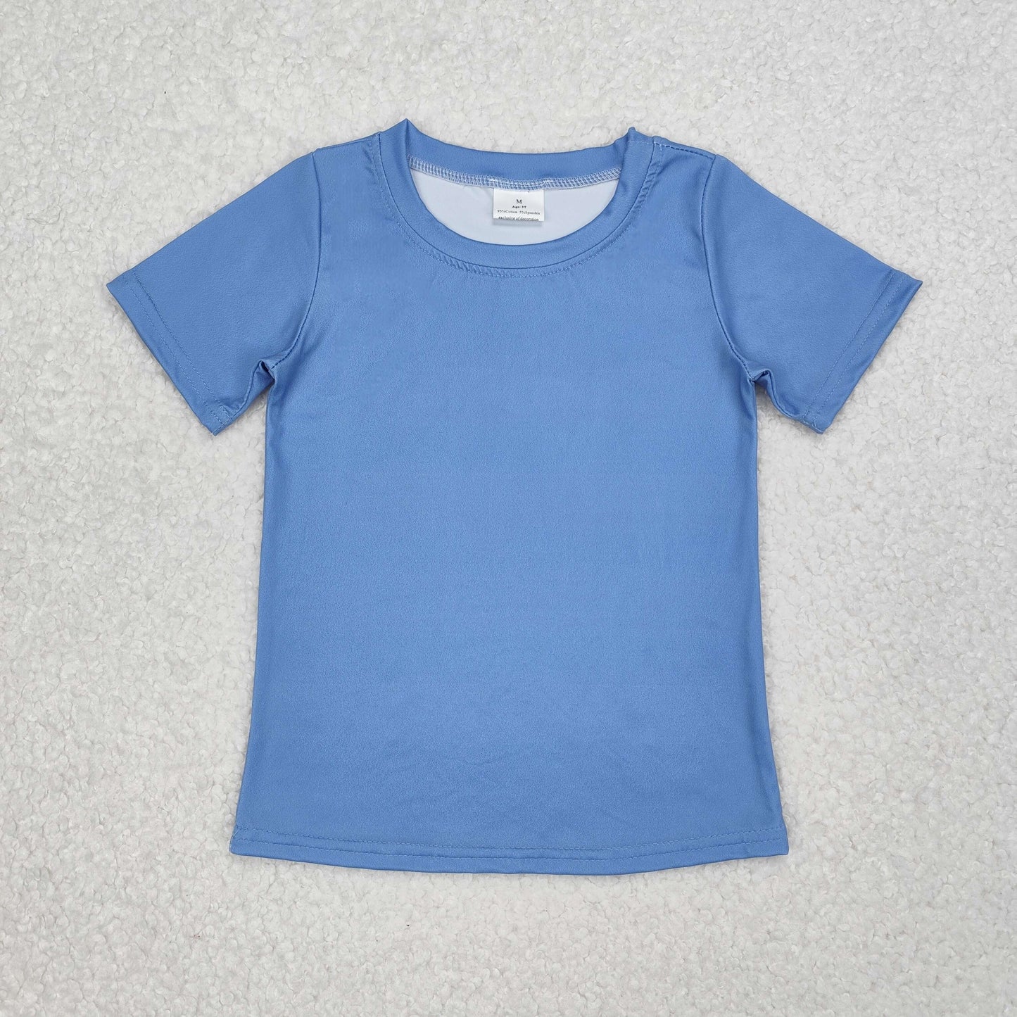 RTS NO MOQ ETA 5/7days arrived BT1082 Puppy blue short sleeve top