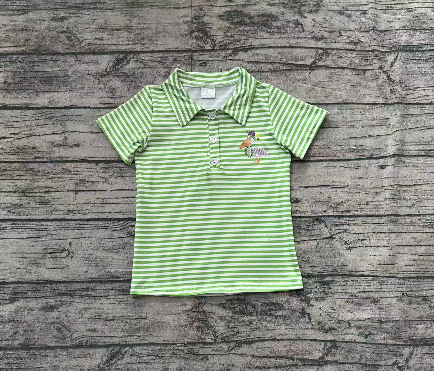 No moq BT1094 pre-order toddler boys clothes green short short Sleeve Top