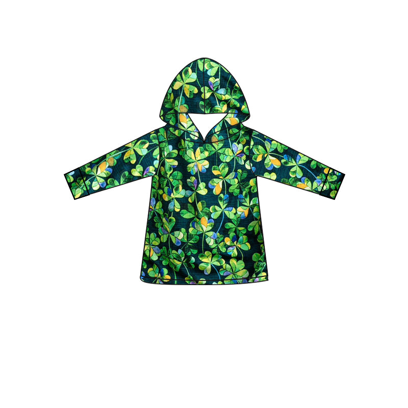 No moq BT1100 pre-order toddler boys clothes green hooded long Sleeve Top 2024.11.16