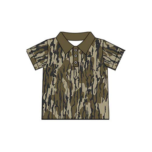 No moq BT1103 pre-order toddler boys clothes camouflage short short Sleeve Top 2024.11.20