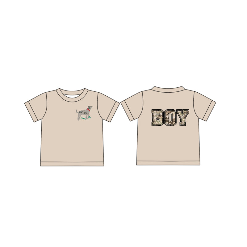 No moq BT1139 pre-order toddler boys clothes BOY camouflage short Sleeve Top 2024.12.21