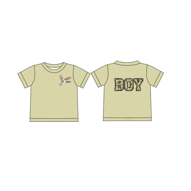 No moq BT1141 pre-order toddler boys clothes BOY camouflage short Sleeve Top 2024.12.21