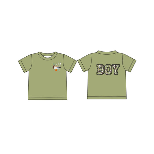 No moq BT1142 pre-order toddler boys clothes BOY camouflage short Sleeve Top 2024.12.21