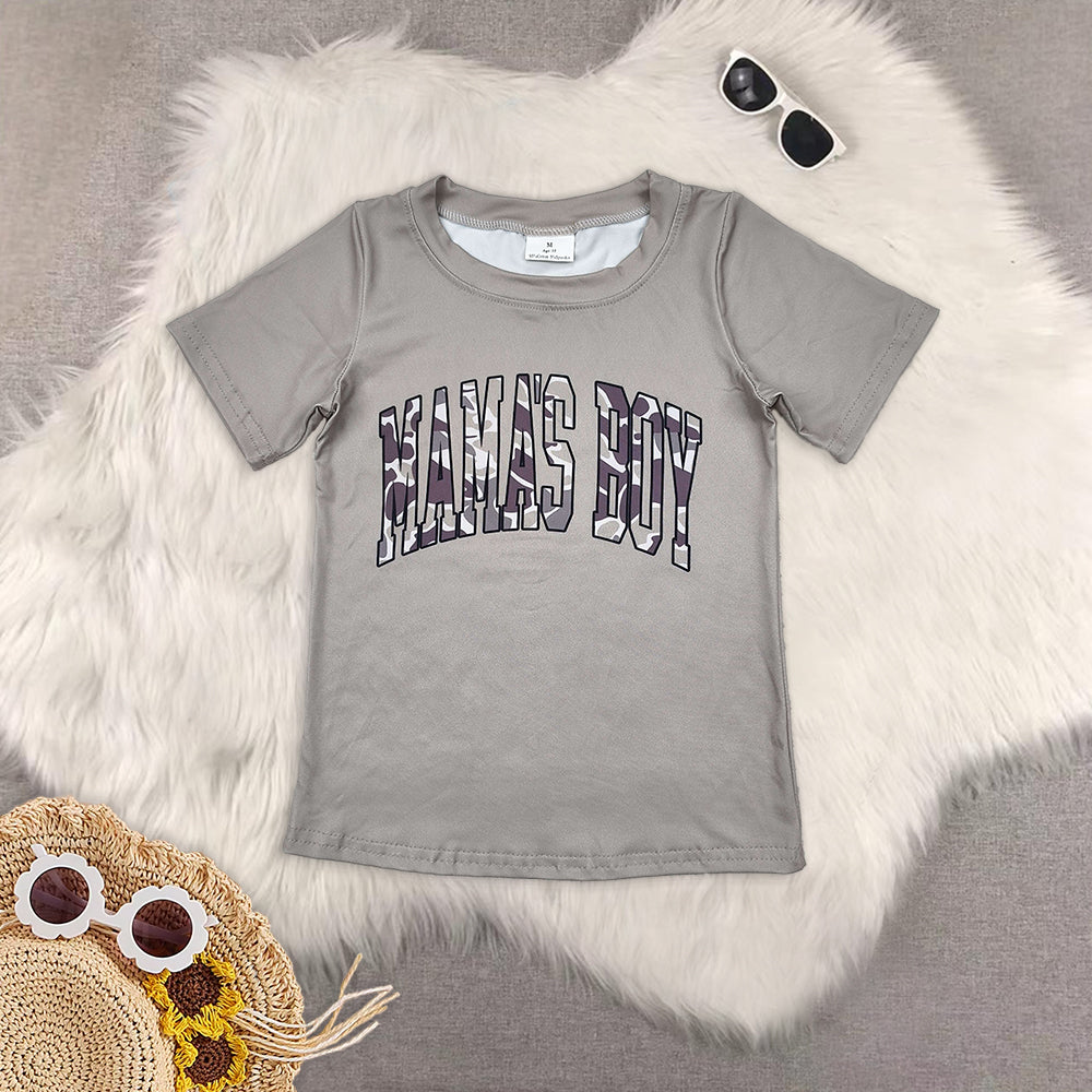 RTS NO MOQ baby boys clothes camouflage Short Sleeve Suit  & Top and shorts