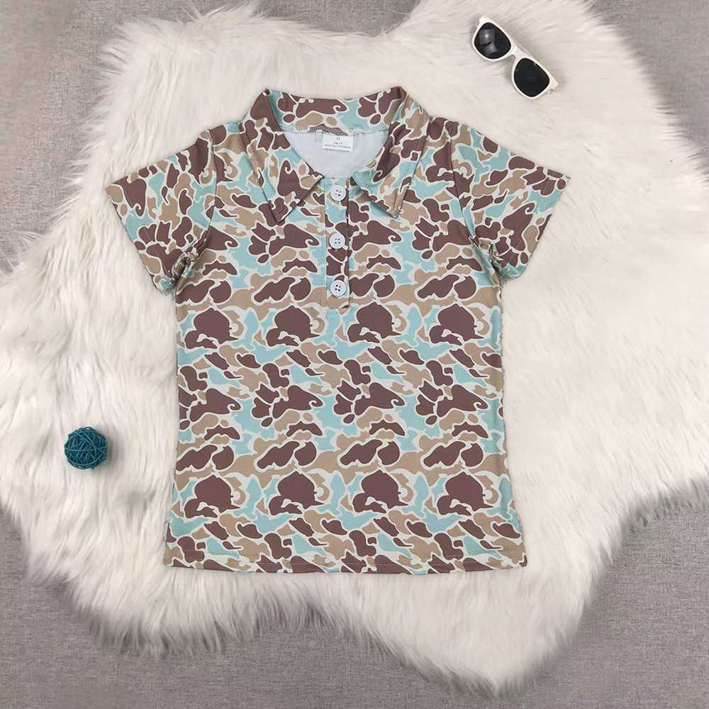 RTS NO MOQ baby boys clothes duck Short Sleeve Suit  & Top and shorts