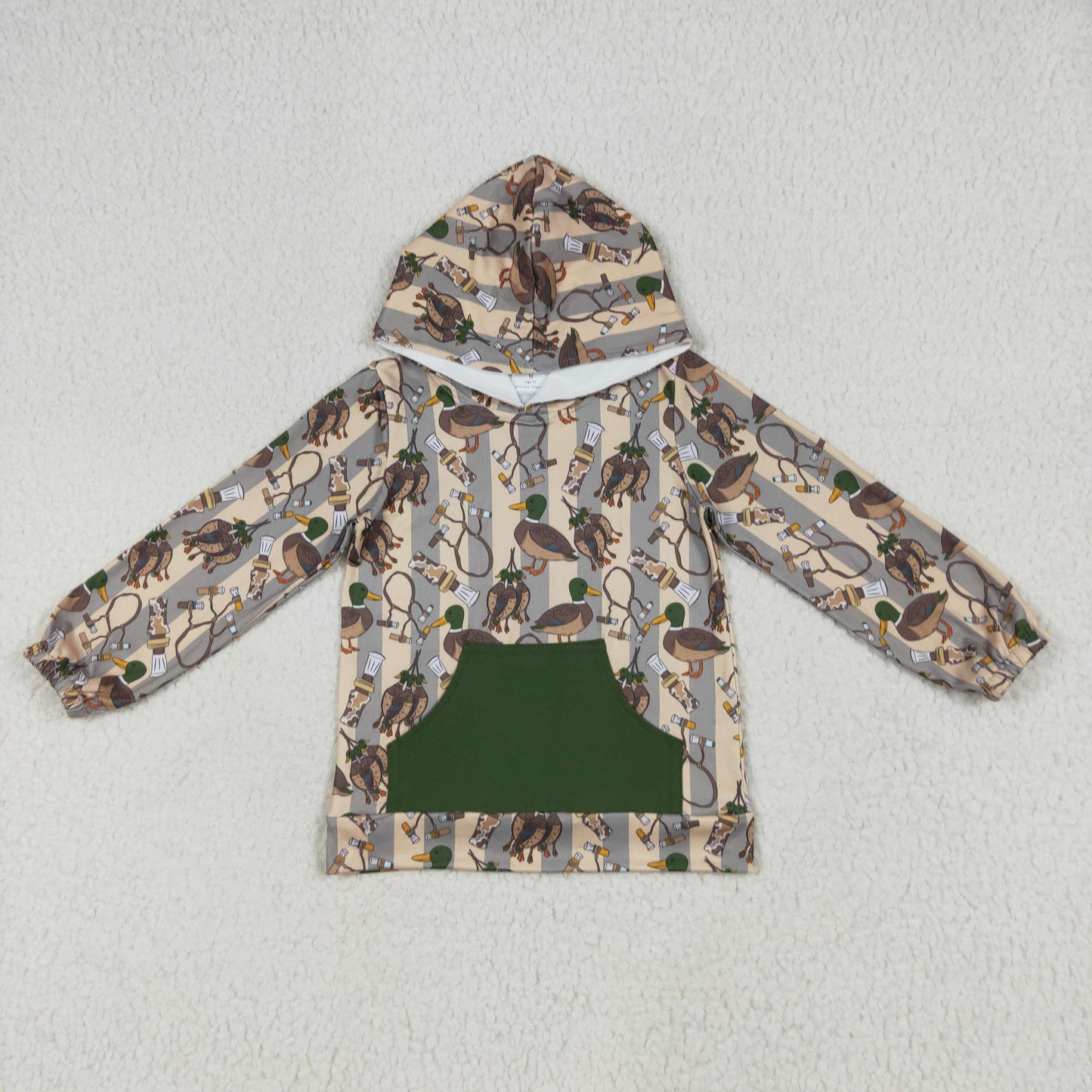 RTS NO MOQ Sibling baby boys clothes camouflage hooded tops