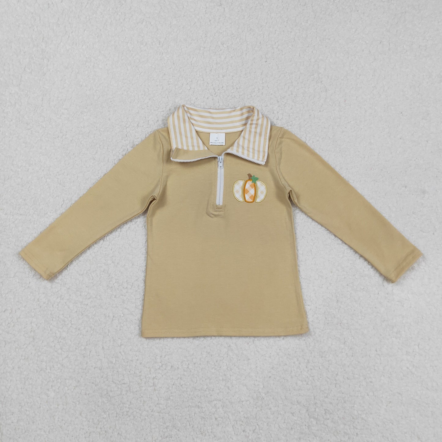 RTS NO MOQ Sibling baby girls boy clothes embroidery halloween Long Sleeve tops