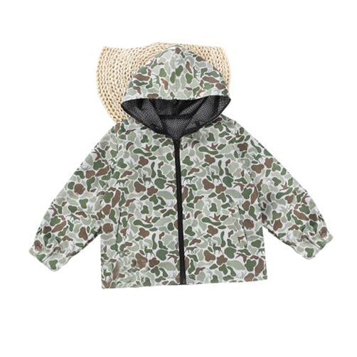(Pre Order) No moq BT1368 pre-order toddler boy clothes camouflage hooded long Sleeve Top -2025.9.13