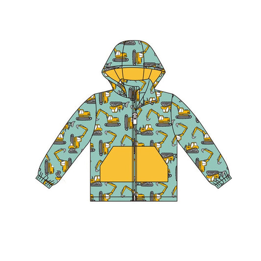 (Pre Order) No moq BT1377 pre-order toddler boy clothes hooded long Sleeve Top -2025.9.19