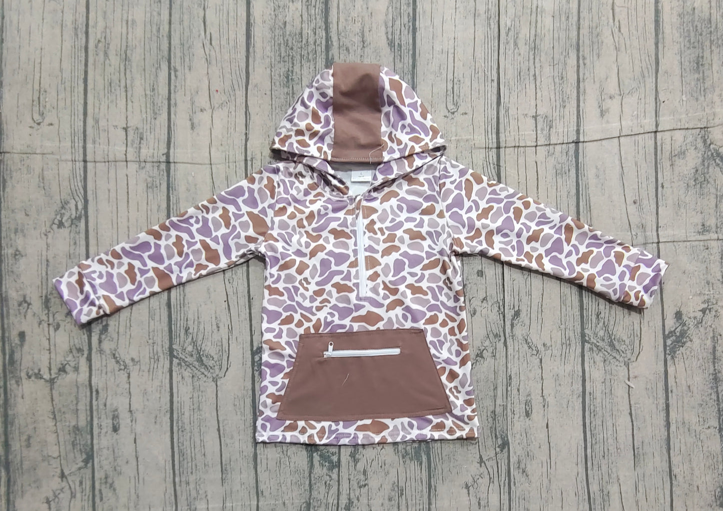 (Pre Order) No moq BT1384 pre-order toddler boy clothes camouflage hooded long Sleeve Top -2025.11.18