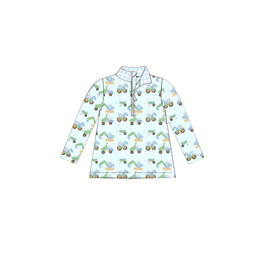 (Pre Order) No moq BT1408 pre-order toddler boy clothes long Sleeve Top -2025.10.13