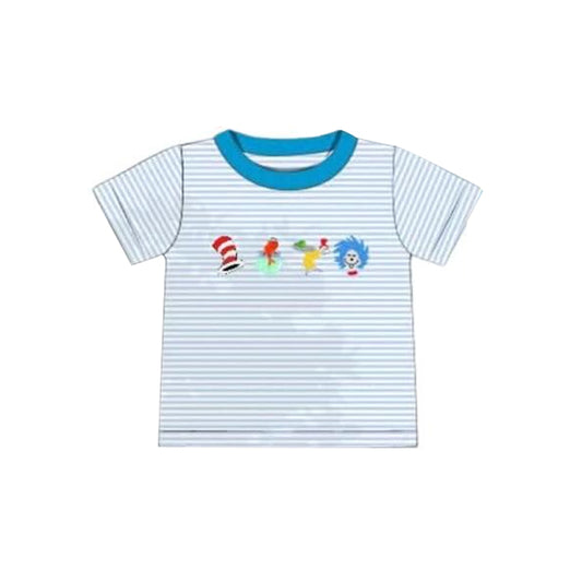 (Pre Order) No moq BT1439 pre-order toddler boy clothes dr seuss short Sleeve Top -2025.10.21