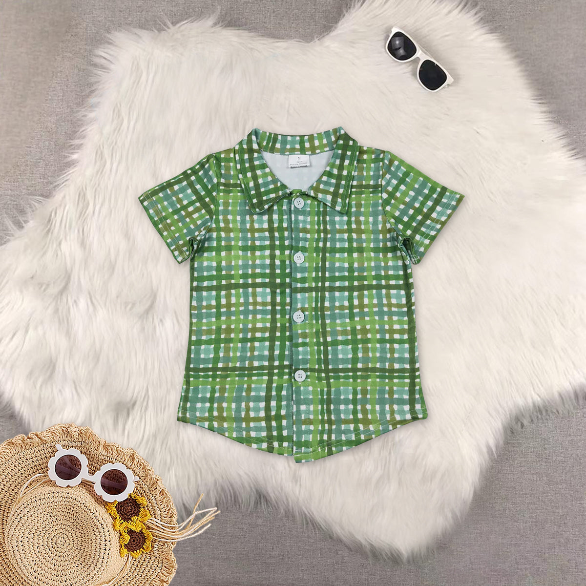 RTS NO MOQ Sibling baby girl clothes Short-Sleeve Tops