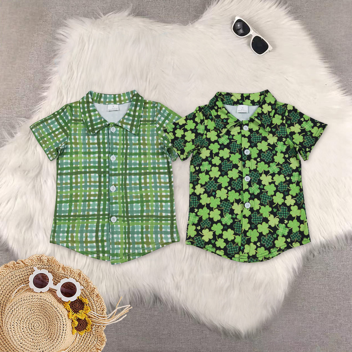 RTS NO MOQ Sibling baby girl clothes Short-Sleeve Tops