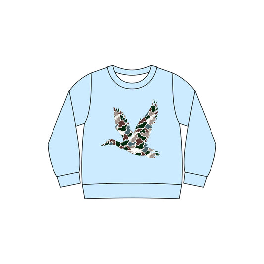 (Pre Order) No moq BT1495 pre-order toddler boy clothes camouflage duck long Sleeve Top -2025.10.31