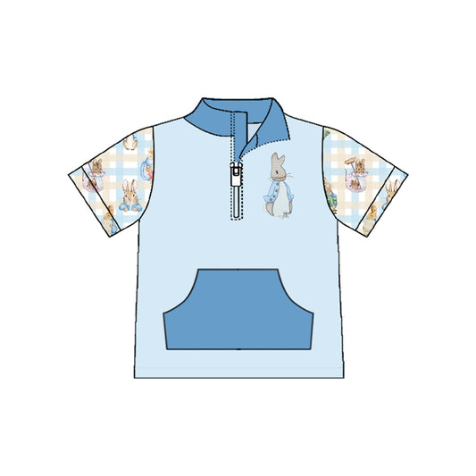 (Pre Order) No moq BT1549 pre-order toddler boy clothes easter short Sleeve Top -2025.11.10