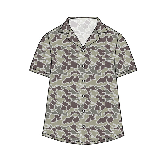 (Pre Order) No moq BT1607 Pre-order adult clothes men summer camouflage short sleeve top-25.11.24