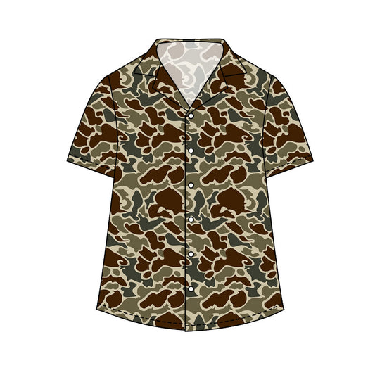 (Pre Order) No moq BT1614 Pre-order adult clothes men summer camouflage short sleeve top-25.11.24