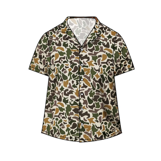 (Pre Order) No moq BT1615 Pre-order adult clothes men summer camouflage short sleeve top-25.11.24