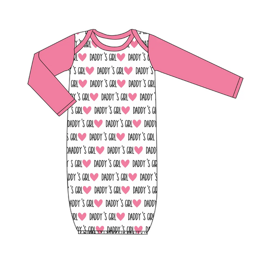 Custom MOQ 3 ETA 6-8WEEKS  Pink Letter Heart Baby Bathrobe