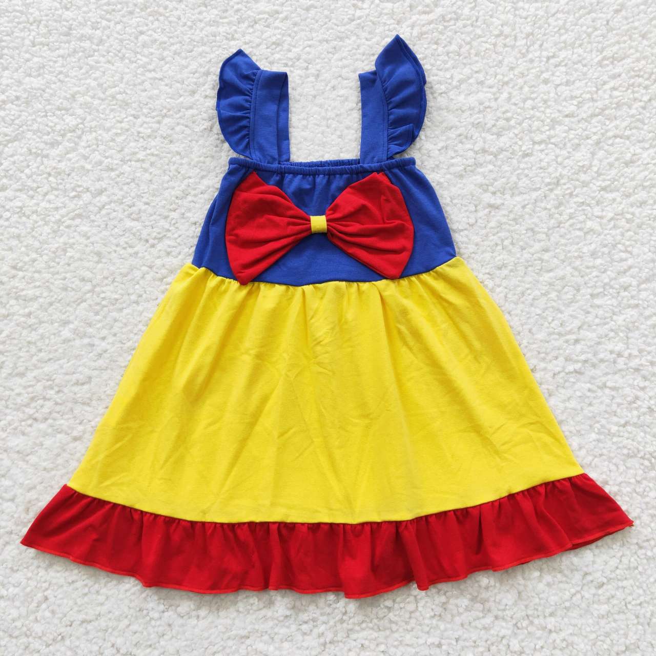 GSD0343 Snow White Bow Flying Sleeve Dress