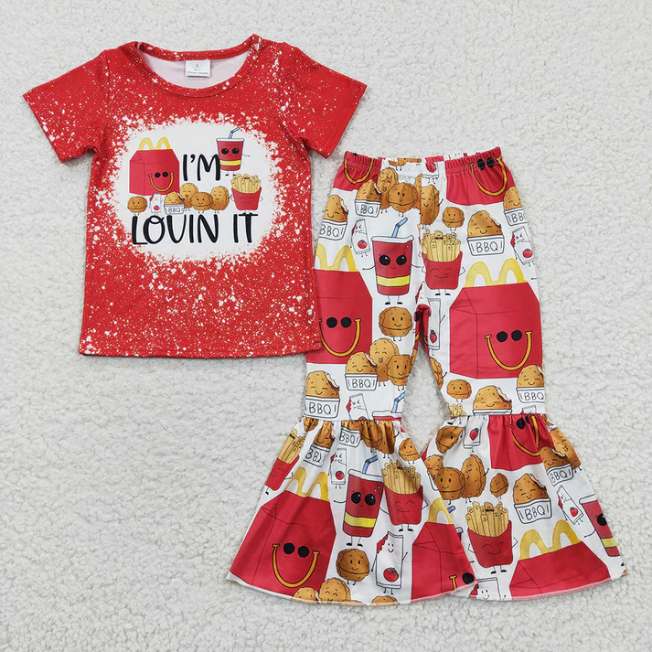 RTS Baby Girls Chips Summer Sinling Boys Clothes Sets