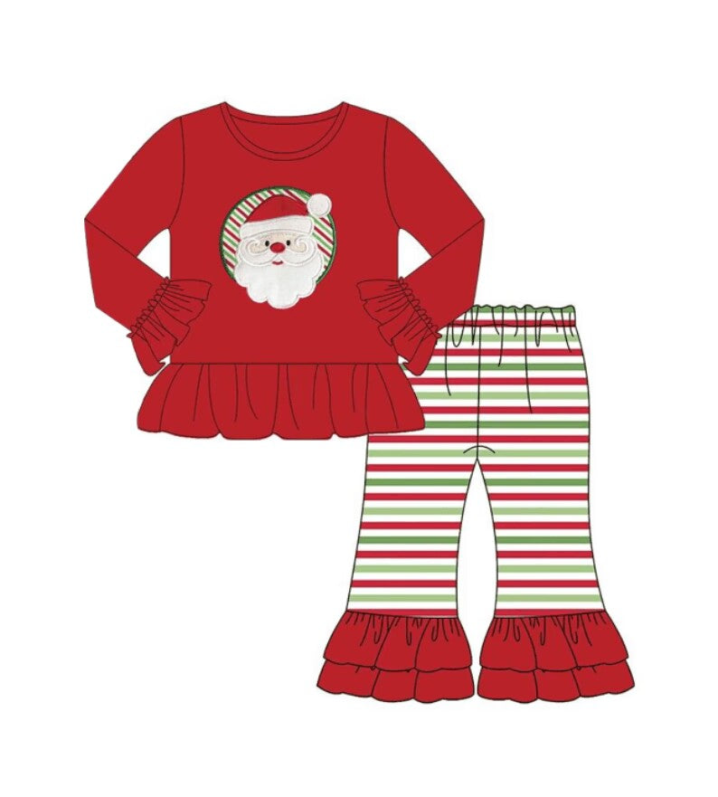 Christmas custom Christmas tree Christmas July  custom moq 5 eta 5-6weeks Santa Striped Pants Suit