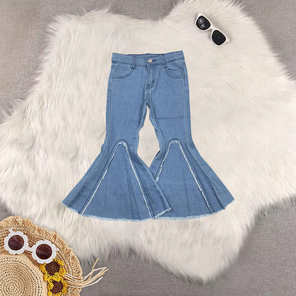 RTS NO MOQ Baby Girls Clothes Jeans: Flared & Ripped