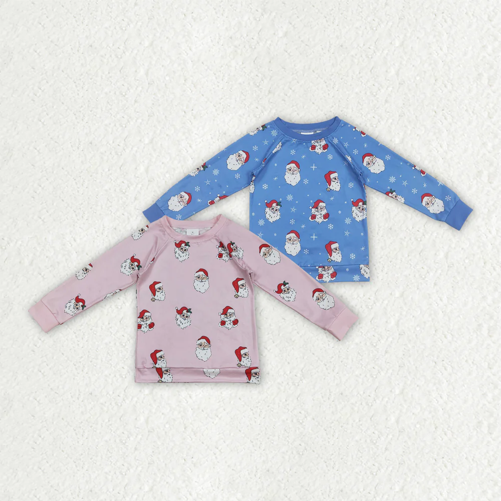 RTS NO MOQ Sibling baby girl boy clothes Christmas long sleeve tops
