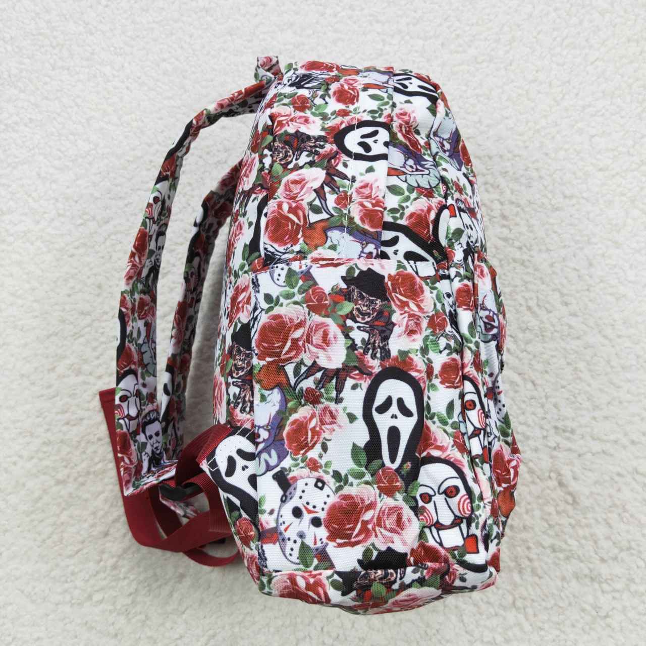 BA0060 Halloween Flower Mask Man Backpack