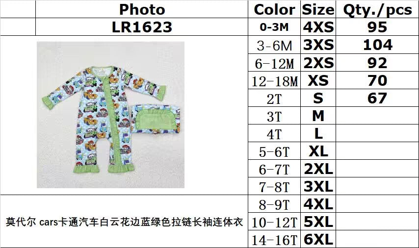 RTS NO MOQ ETA 5/7days arrived Toy Truck Long Sleeve Romper