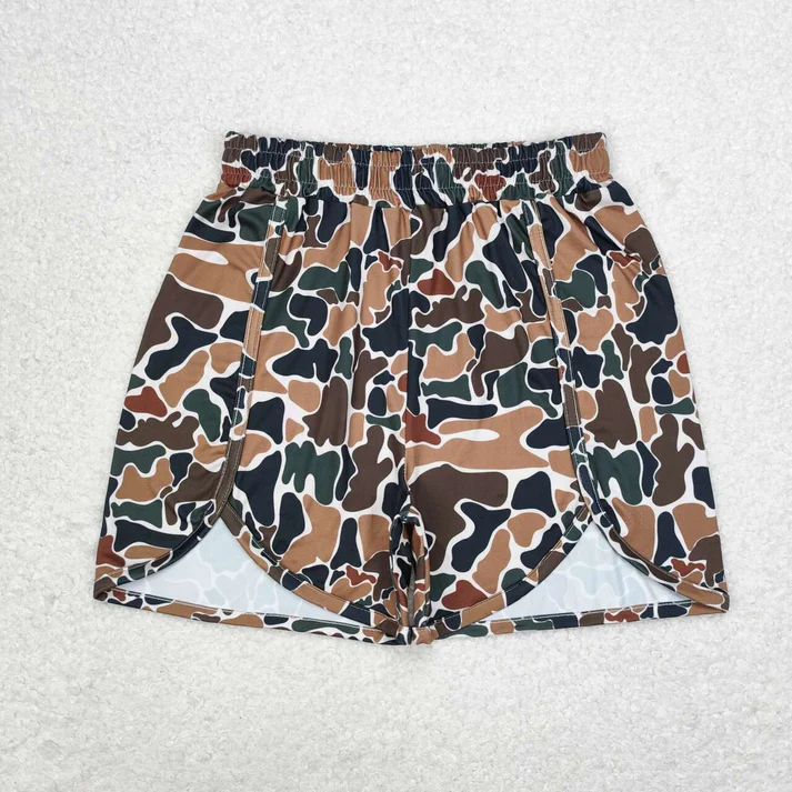 RTS Mommy And Me Family Sibling Brown Camo Summer Shorts Bottoms