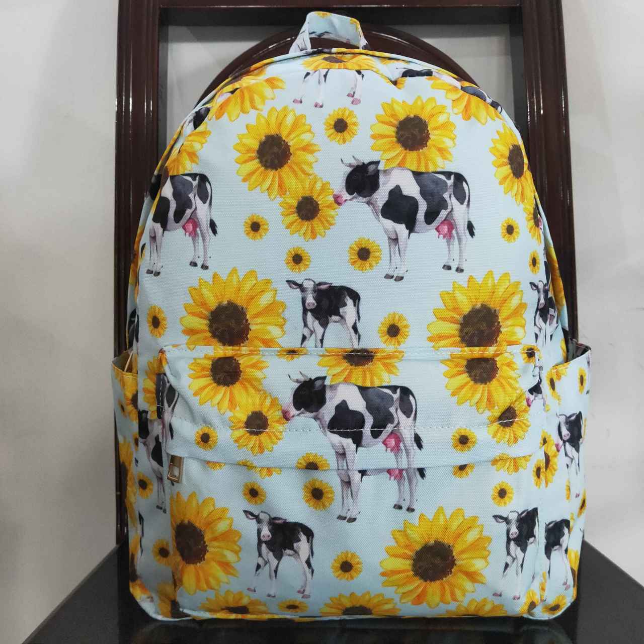 BA0151 Sunflower Cow Light Color Backpack