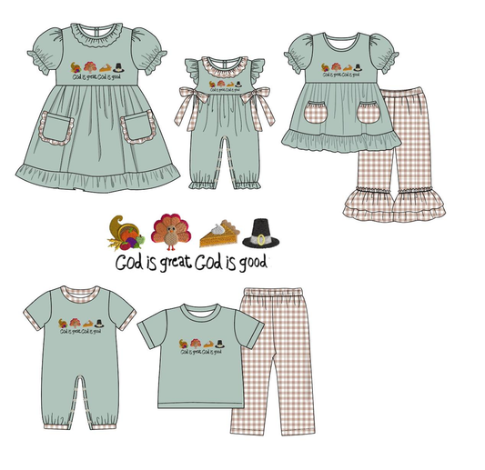 RTS NO MOQ  Baby GirlsCotton hot stamping short-sleeved trousers suit matching romper skirt suit