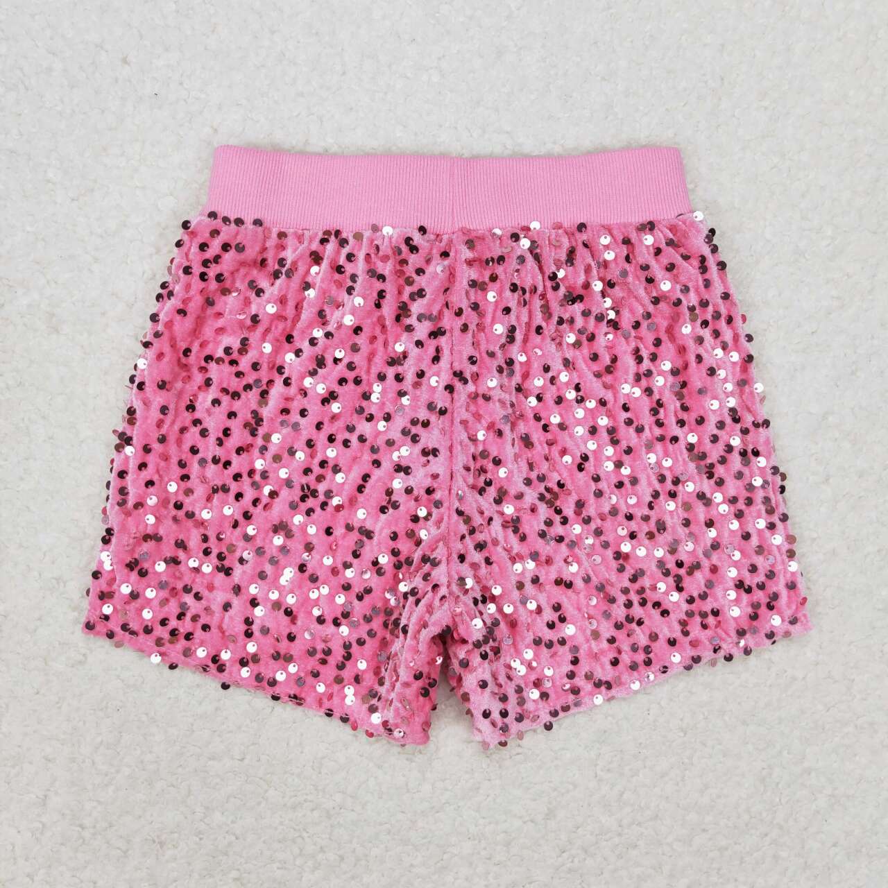 rts no moq SS0350 Pink sequin shorts