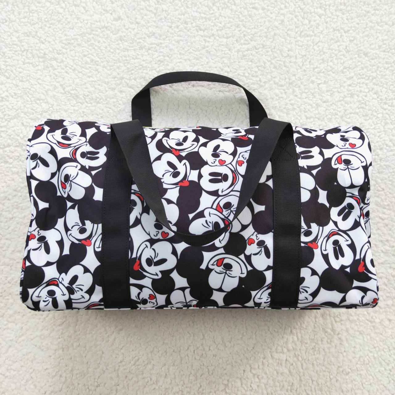 BA0132 Mickey Black and White Gym Bag