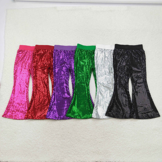 RTS NO MOQ Baby girl Clothes sequined long Pants