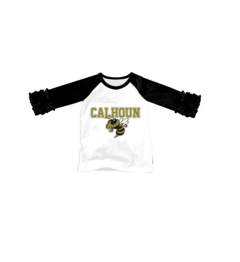 Girls black long sleeve top CALHOUN moq 5