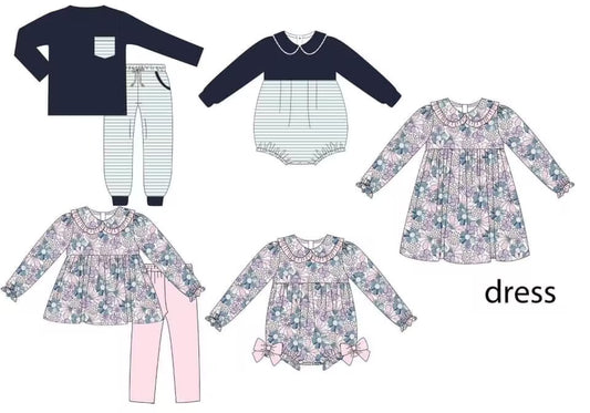 Custom moq 3  MIX SIZE eta 7/8week moq 5 eta /4/5week Boys and girls t suits & rompers & skirts mixed suits