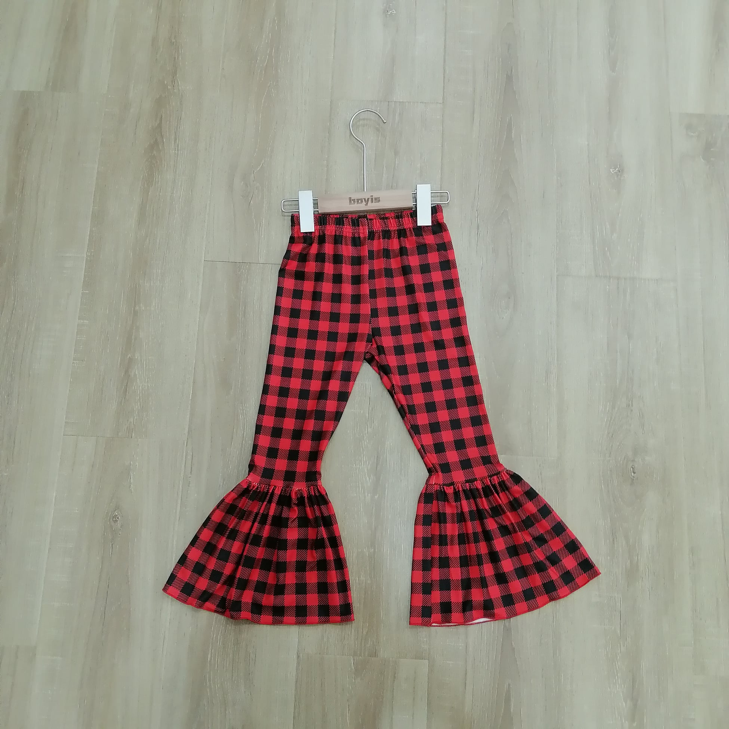 custom moq 5 eta 5-6weeks Christmas July Bell bottom pants cow striped milk silk pants