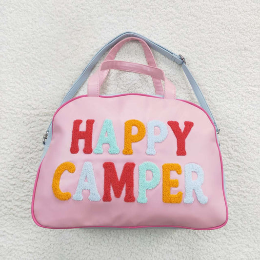 BA0105 happy camper pink and blue handbag