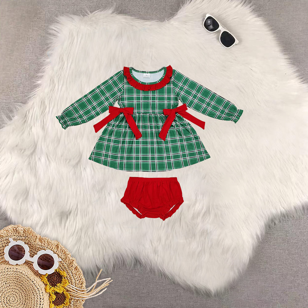 RTS NO MOQ sibling baby girls clothes summer short-sleeved briefs sets