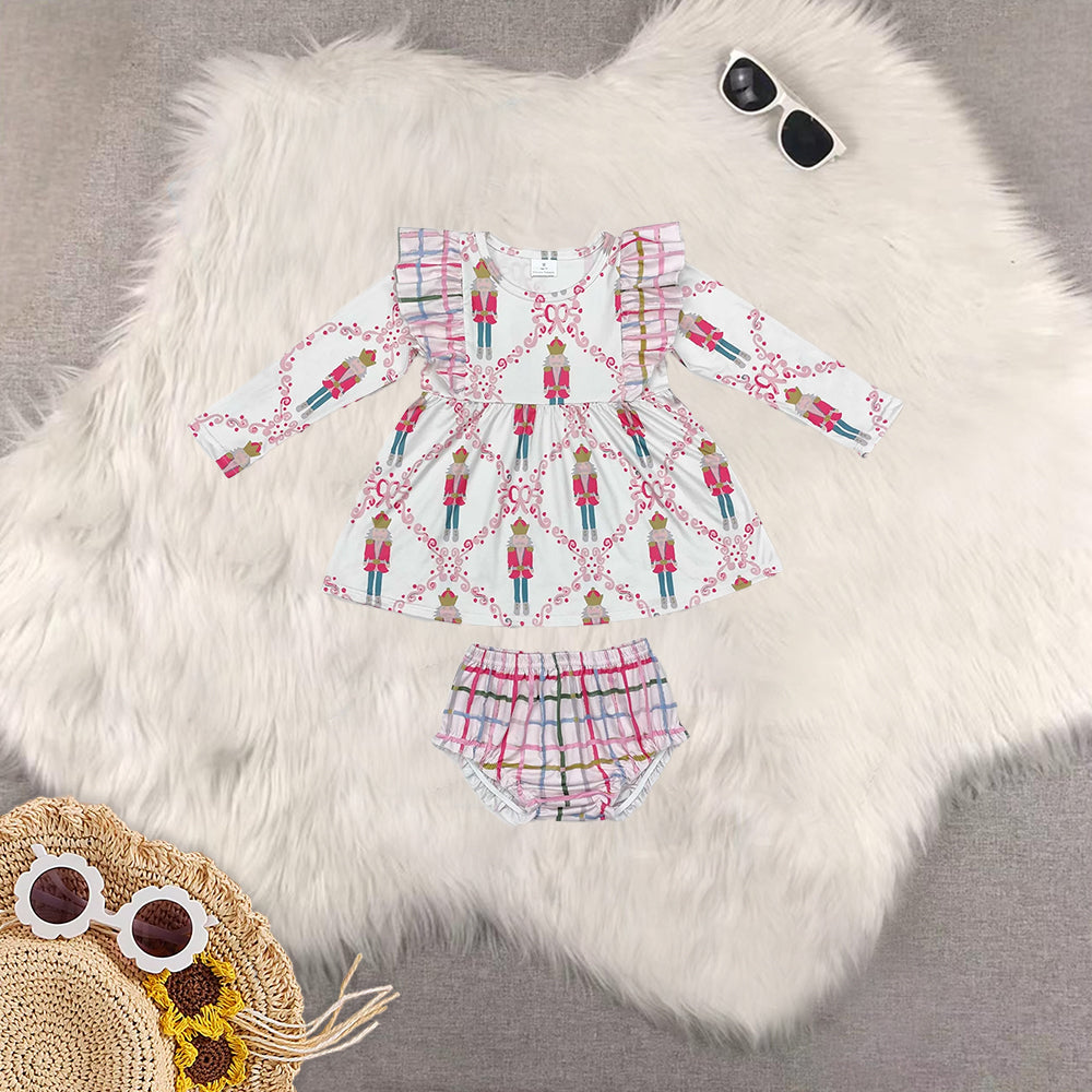 RTS NO MOQ sibling baby girls clothes summer short-sleeved briefs sets