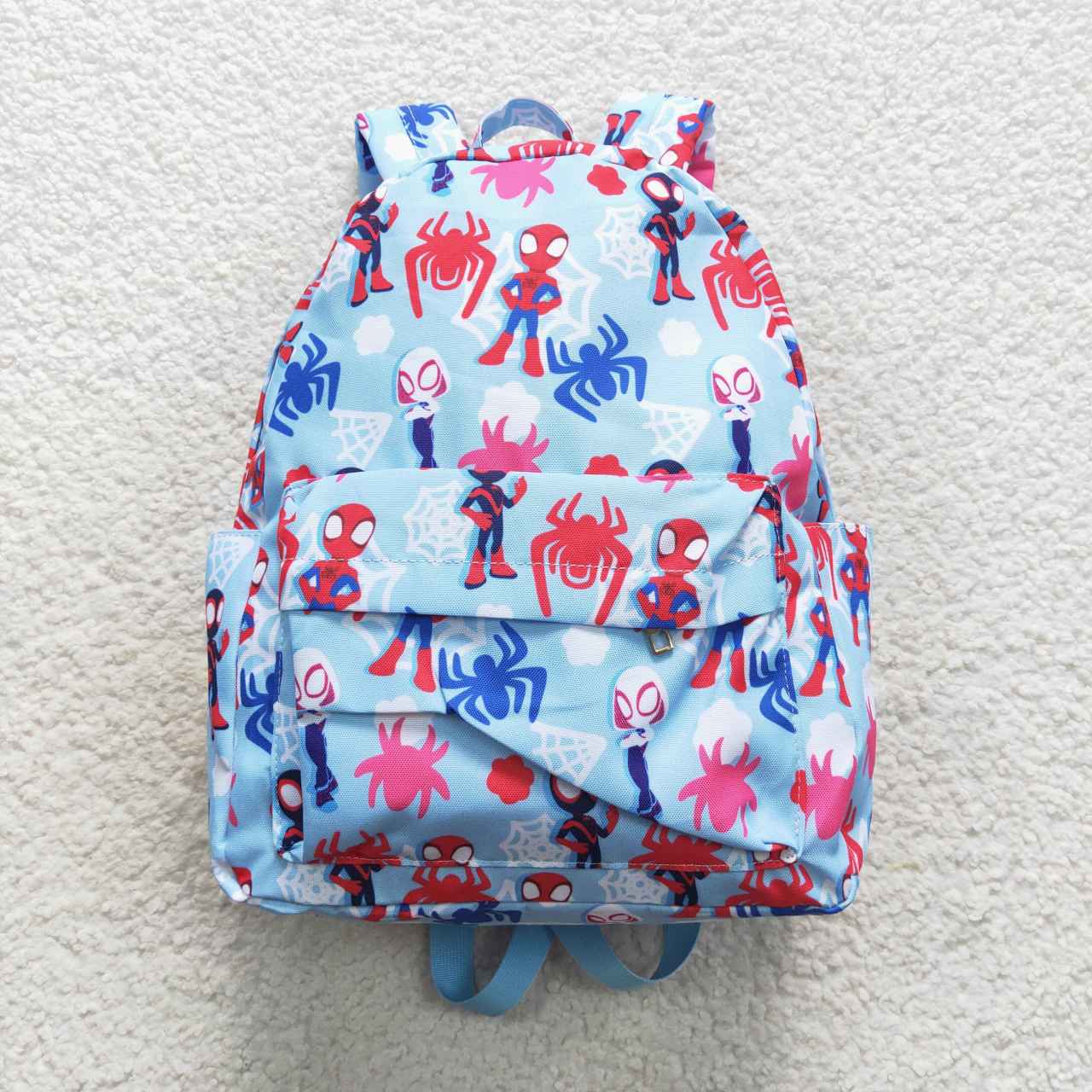 BA0127 Spiderman Blue Backpack