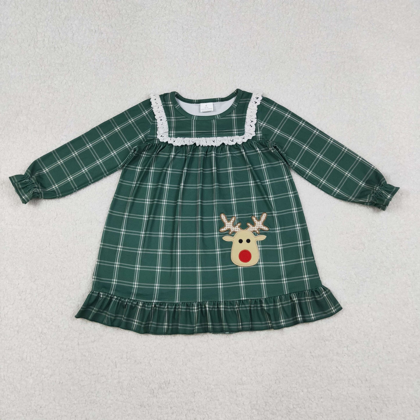 RTS NO MOQ Sibling Baby girls clothes embroidery Christmas long-sleeved trousers suits and dress