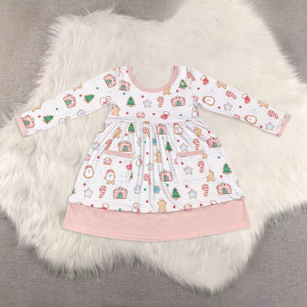 RTS NO MOQ Sibling Baby Girls Christmas Long Sleeve Pants Sets and dress