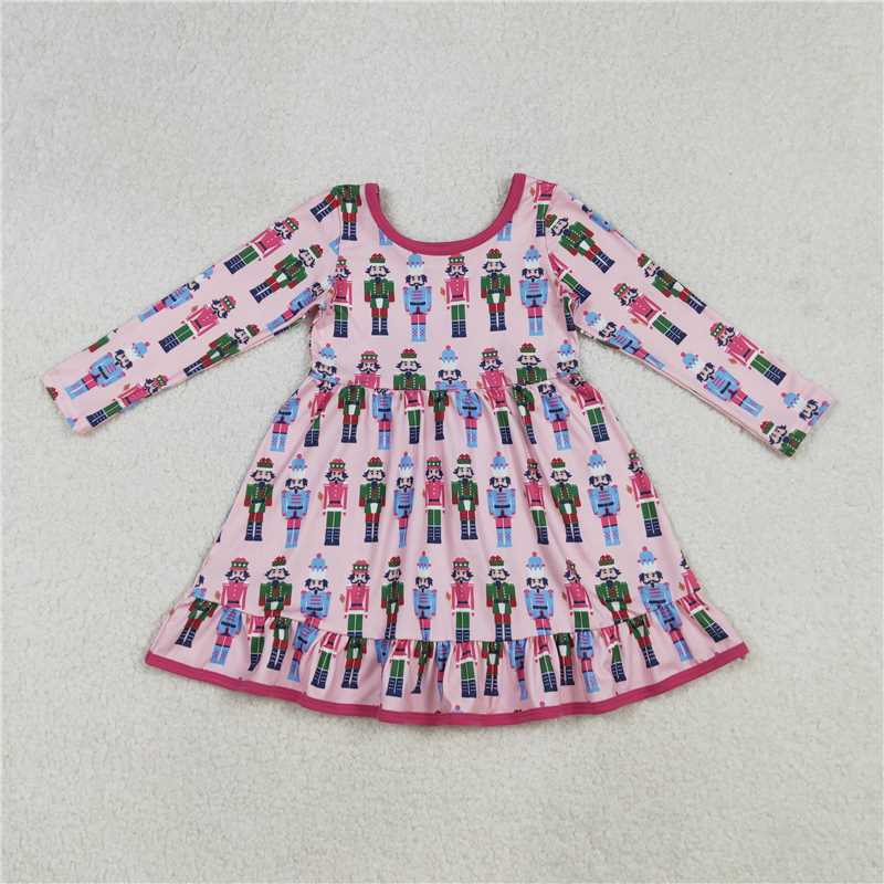 RTS Sibling baby girls boy clothes Christmas cartoon long Sleeve pants set and dress and rompers