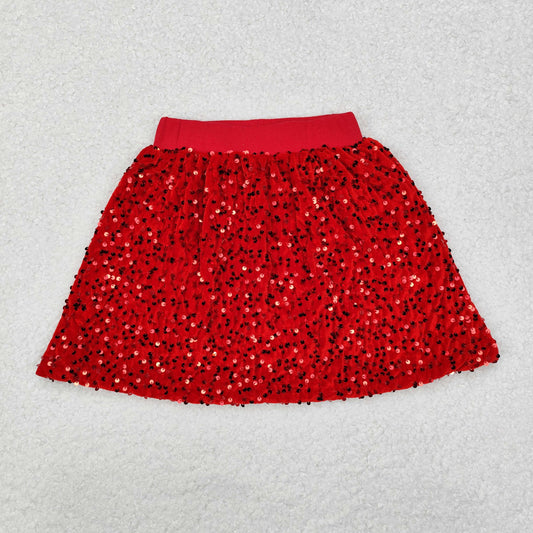 RTS NO MOQ ETA 5/7days Arrived GLK0027 Red sequin skirt