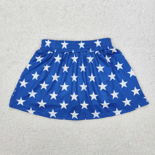 RTS NO MOQ ETA 5/7days Arrived GLK0051 National Day star stripe blue culottes