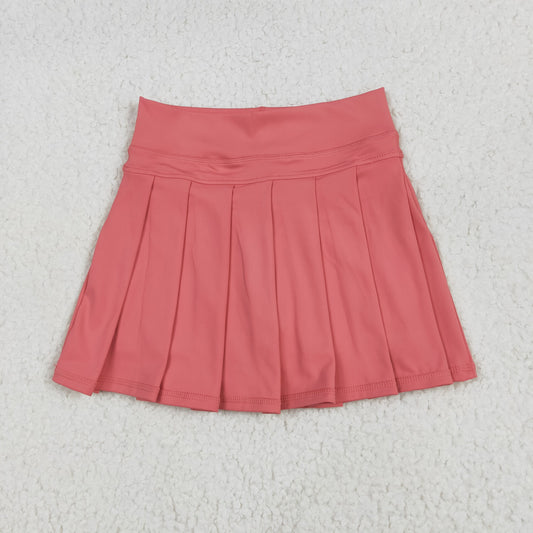 RTS NO MOQ（In Stock) GLK0080 Pure orange yoga skirt